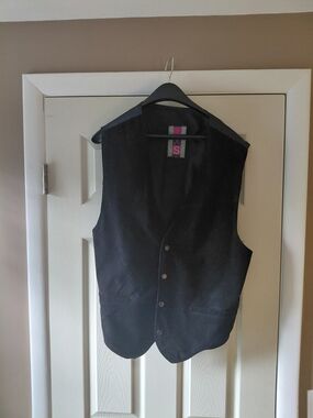 Black Men's Dress Vest